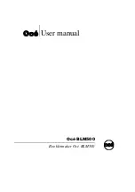 Oce BLM 500 User Manual preview