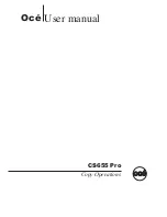 Oce CS655 Pro User Manual preview