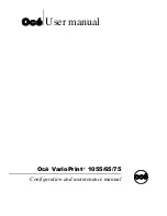 Oce VarioPrint 1055 Configuration And Maintenance Manual предпросмотр