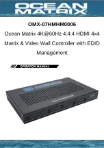 Предварительный просмотр 1 страницы Ocean Matrix OMX-07HMHM0006 Operation Manual