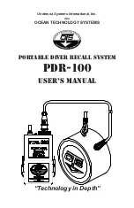 Ocean Technology Systems PDR-100 User Manual preview