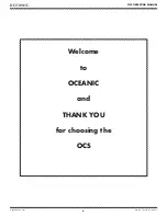 Предварительный просмотр 4 страницы Oceanic OCS Operating Manual