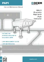 Предварительный просмотр 1 страницы OCEM PAPI Use And Maintenance Manual