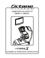 Preview for 1 page of Octane Fitness LX8000 Assembly And Operation Instructions Manual
