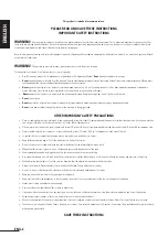 Preview for 4 page of Octane Fitness PRO3700 Product Safety Information