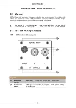 Предварительный просмотр 7 страницы Octave IN 1 Owner'S Manual