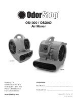 OdorStop OS1000 Quick Start Manual preview