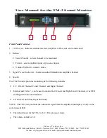 Preview for 9 page of Odyssey TM-2 Installation & User Manual