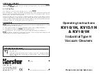 OEG KV10/1H Operating Instructions Manual preview