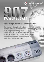 Preview for 1 page of Oehlbach POWERSOCKET 907 User'S Manual & Warranty Information