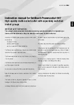 Preview for 9 page of Oehlbach POWERSOCKET 907 User'S Manual & Warranty Information