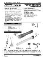 Предварительный просмотр 3 страницы OEM Tools 24607 Operating Instructions And Parts Manual