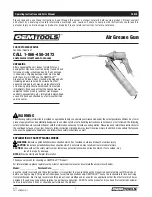 Предварительный просмотр 1 страницы OEM Tools 25818 Operating Instructions And Parts Manual