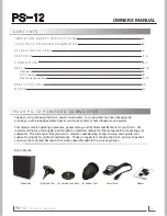 Preview for 3 page of OEM PS-12 Owner'S Manual