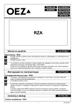 Предварительный просмотр 7 страницы OEZ DISTRI RZA-Z-1S14 Instructions For Use Manual