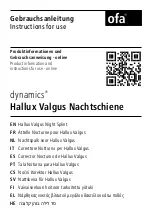 OFA Dynamics Hallux Valgus Instructions For Use Manual preview