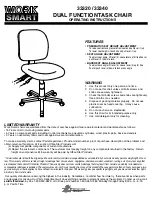 Preview for 1 page of Office Star Products 33320 Operating Instructions