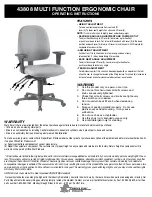 Preview for 1 page of Office Star Products 43808 Operating Instructions