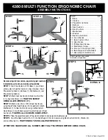 Preview for 2 page of Office Star Products 43808 Operating Instructions