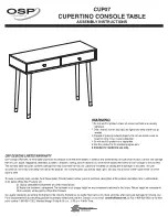 Office Star Products OSP designs CUPERTINO CUP07 Assembly Instructions preview