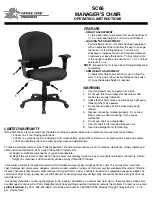 Office Star Products SC66 Operating Instructions preview