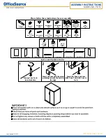 OfficeSource PL151 Assembly Instructions предпросмотр