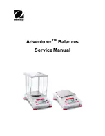 OHAUS Adventurer AX124/E Service Manual предпросмотр