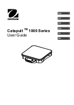 Preview for 1 page of OHAUS Catapult 1000 User Manual