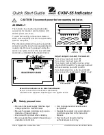 OHAUS CKW-55 Quick Start Manual предпросмотр