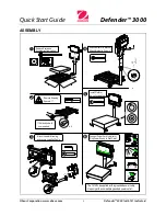 OHAUS Defender 3000 Quick Start Manual preview