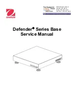 OHAUS DEFENDER SERIES Service Manual предпросмотр