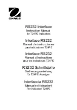OHAUS Defender T24PE Instruction Manual preview