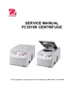 OHAUS Frontier FC5515R Service Manual preview