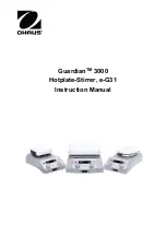 OHAUS Guardian 3000 Instruction Manual preview