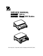 OHAUS Ranger 3000 Series Service Manual preview