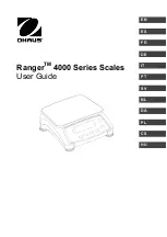 OHAUS RANGER 4000 Series User Manual preview