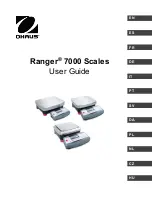 OHAUS ranger 7000 User Manual preview