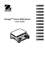OHAUS Ranger Count 3000 Series User Manual preview