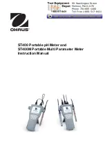 Preview for 1 page of OHAUS ST400 Instruction Manual