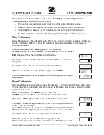 OHAUS T51 Calibration Manual preview