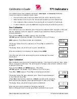 Preview for 1 page of OHAUS T71 Calibration Manual