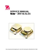 Preview for 1 page of OHAUS Valor 3000 Service Manual