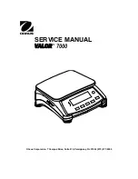 OHAUS Valor 7000 series Service Manual preview