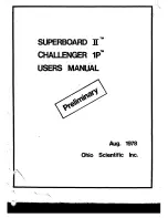 Ohio Scientific Superboard II User Manual preview