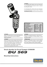 Предварительный просмотр 1 страницы Öhlins DU 569 Mounting Instructions