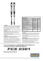 Preview for 1 page of Öhlins FCX 0301 Mounting Instructions