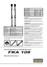 Öhlins FKA 108 Mounting Instructions preview