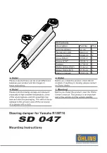 Öhlins SD 047 Mounting Instruction preview
