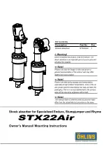 Preview for 1 page of Öhlins STX22Air Owner’S Manual/Mounting Instructions