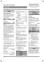 OJ Electronics EFR Series Instructions Manual preview
